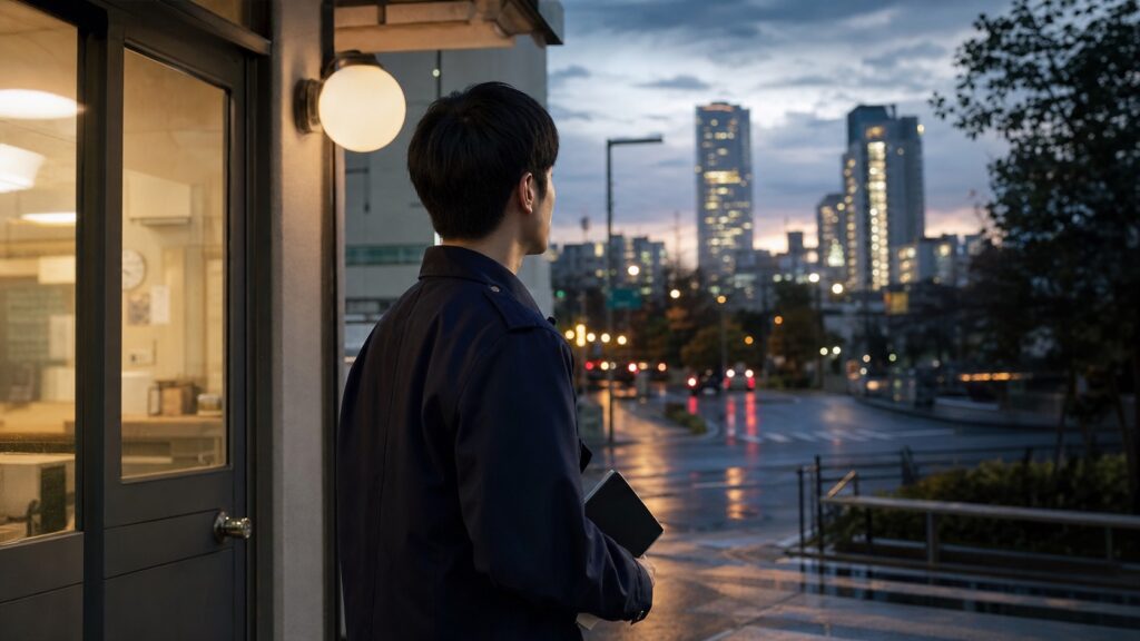 警察官を辞めたいと感じて次の道を考える若手警察官