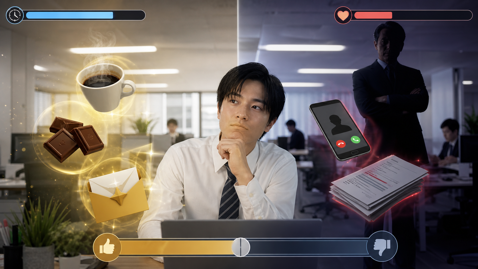 定時ダッシュゲームの良いアイテムと悪いアイテムを見分ける攻略イメージ