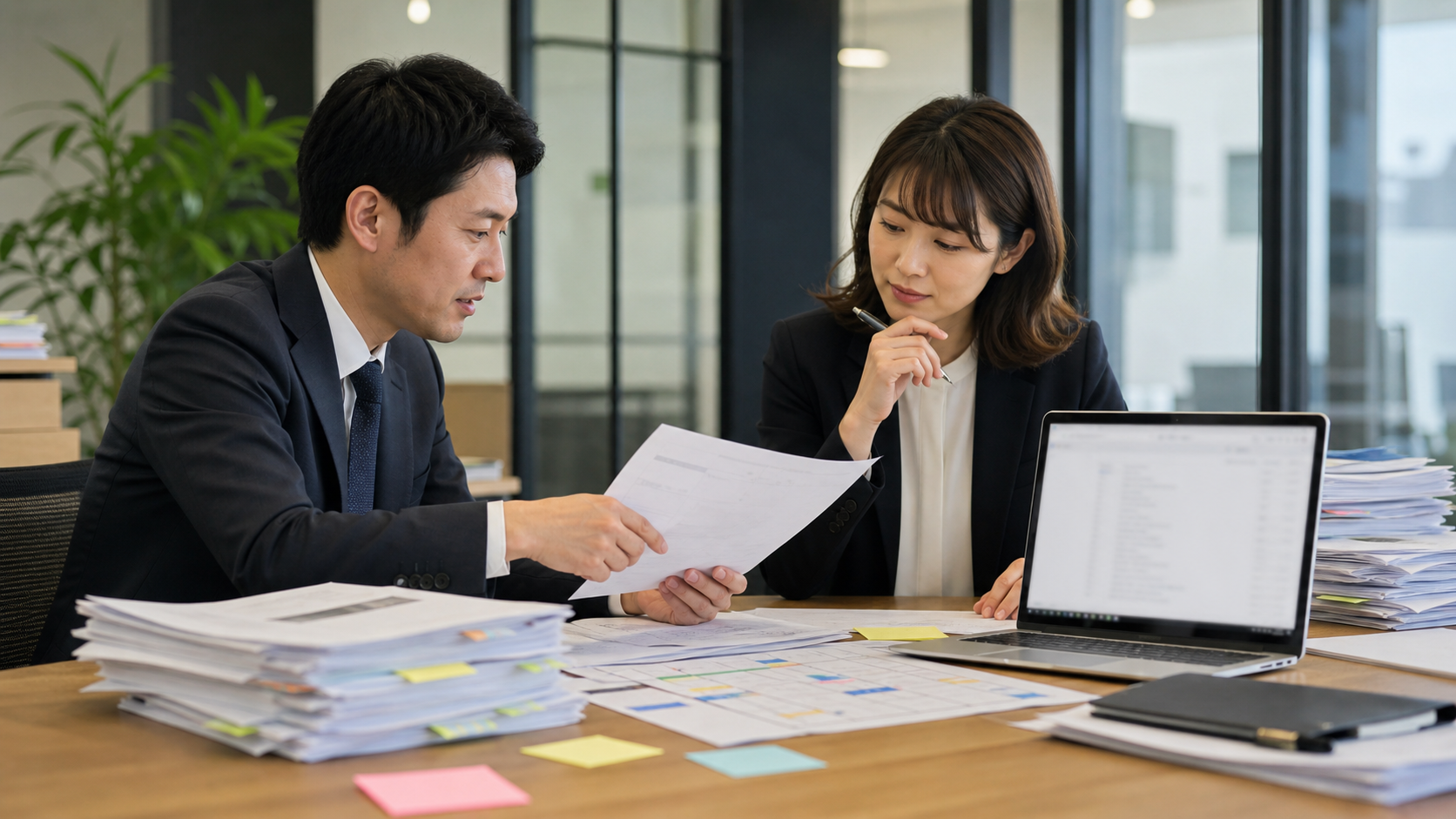 書類選考の連絡が遅れる企業側の確認風景