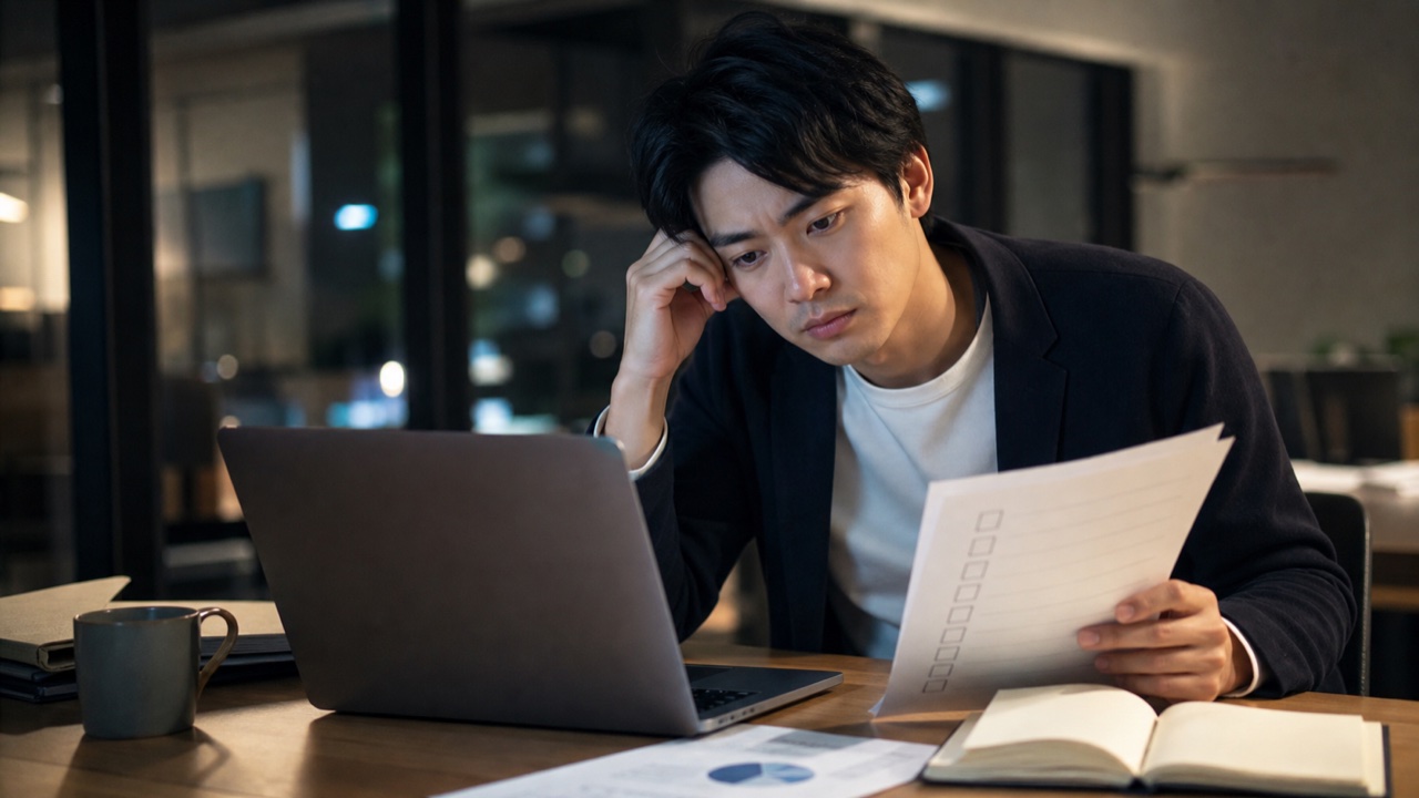 仕事を教えてくれない職場で続けるか辞めるかを整理する会社員