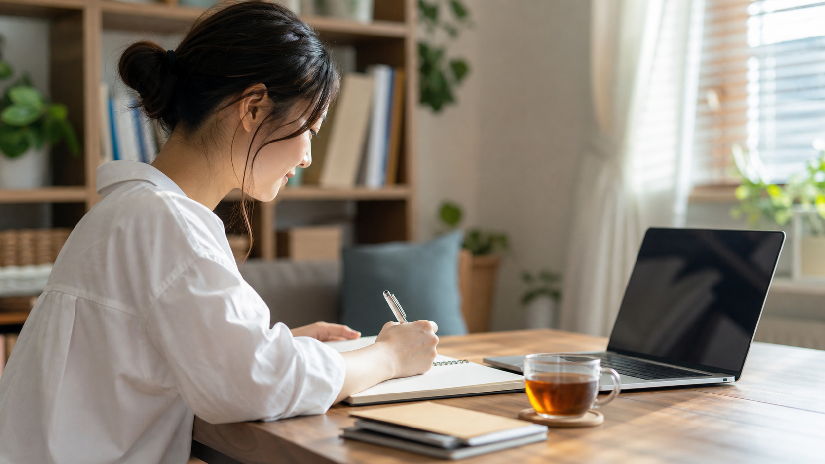 仕事がしんどい時の対処法をノートに整理する人