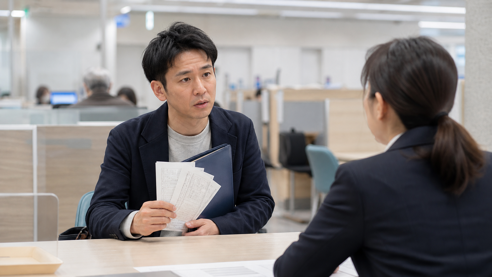 源泉徴収票をもらえない時に税務署へ相談する場面