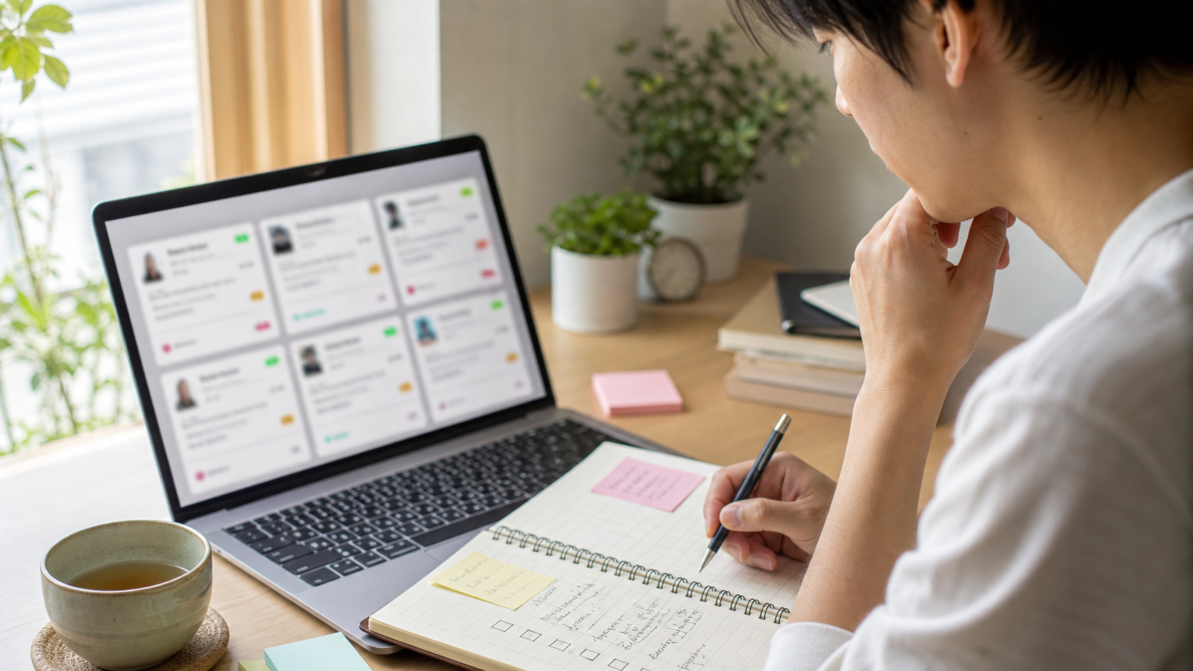 転職で同じ失敗を避けるため求人条件を比較する会社員