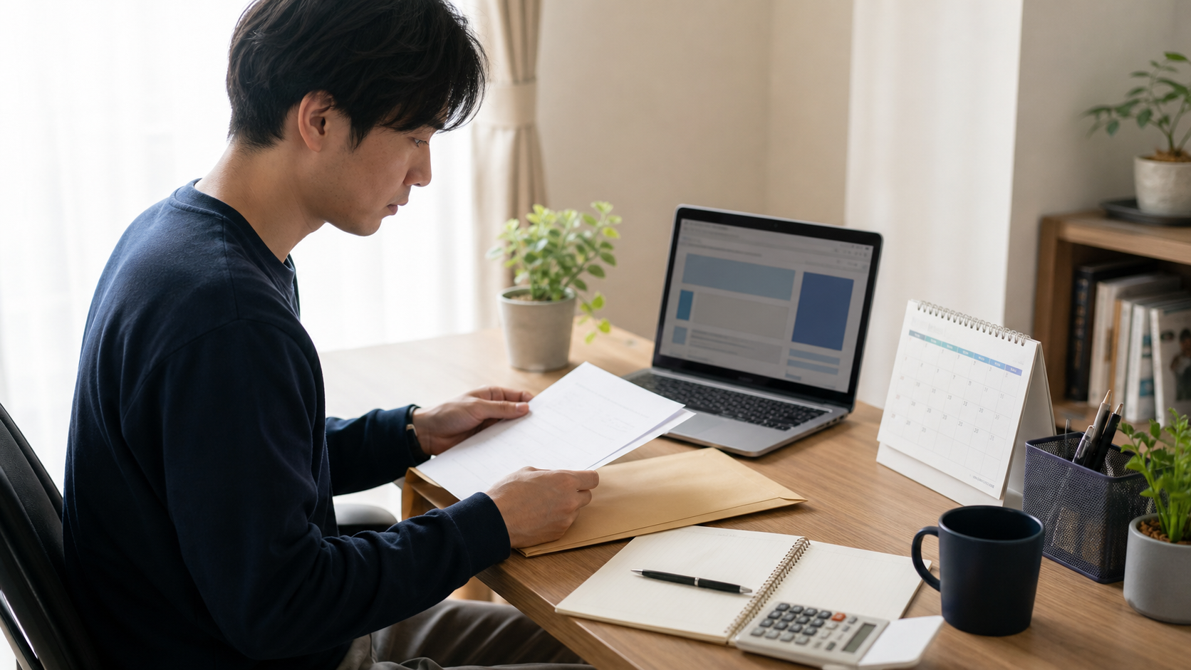 合わない仕事を辞める前に退職準備を進める会社員