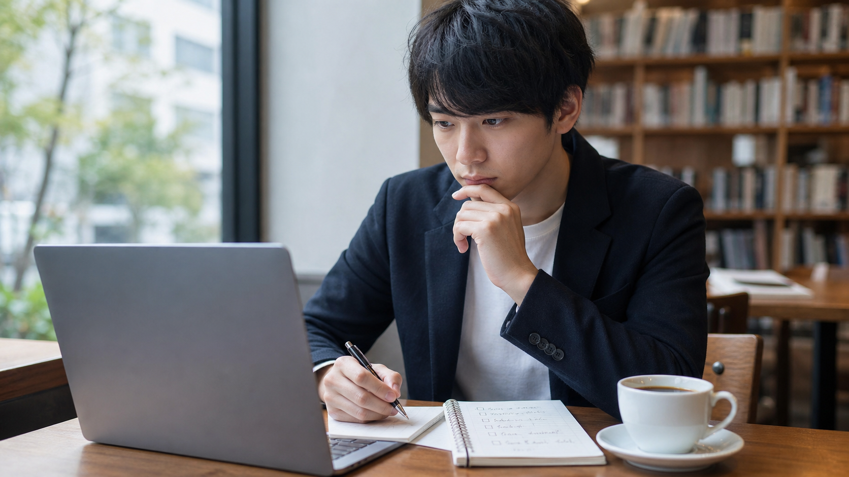 社畜になりたくない新卒が求人票と会社選びを確認する様子