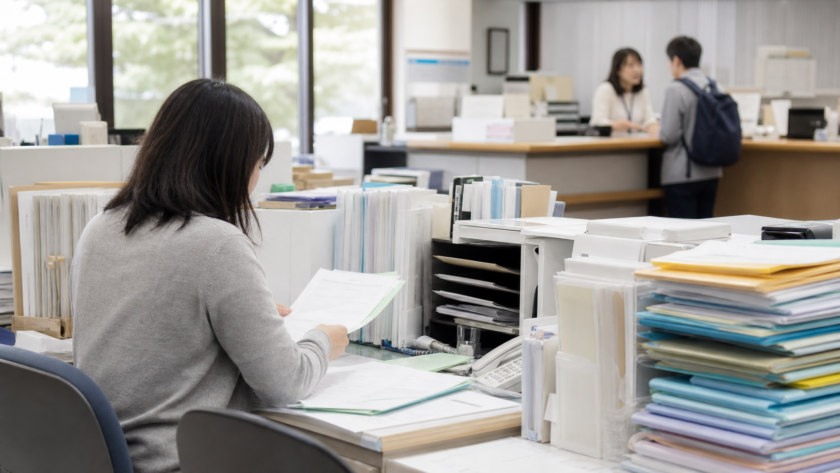 大学職員の後悔理由を象徴する大学事務の忙しい職場