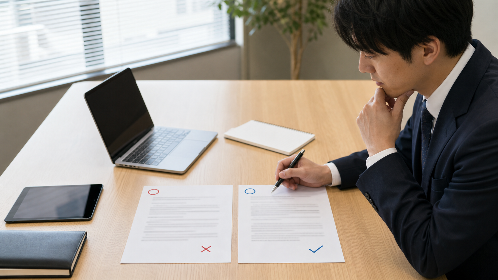「働かせていただく」が過剰な敬語にならないか比較するビジネス資料
