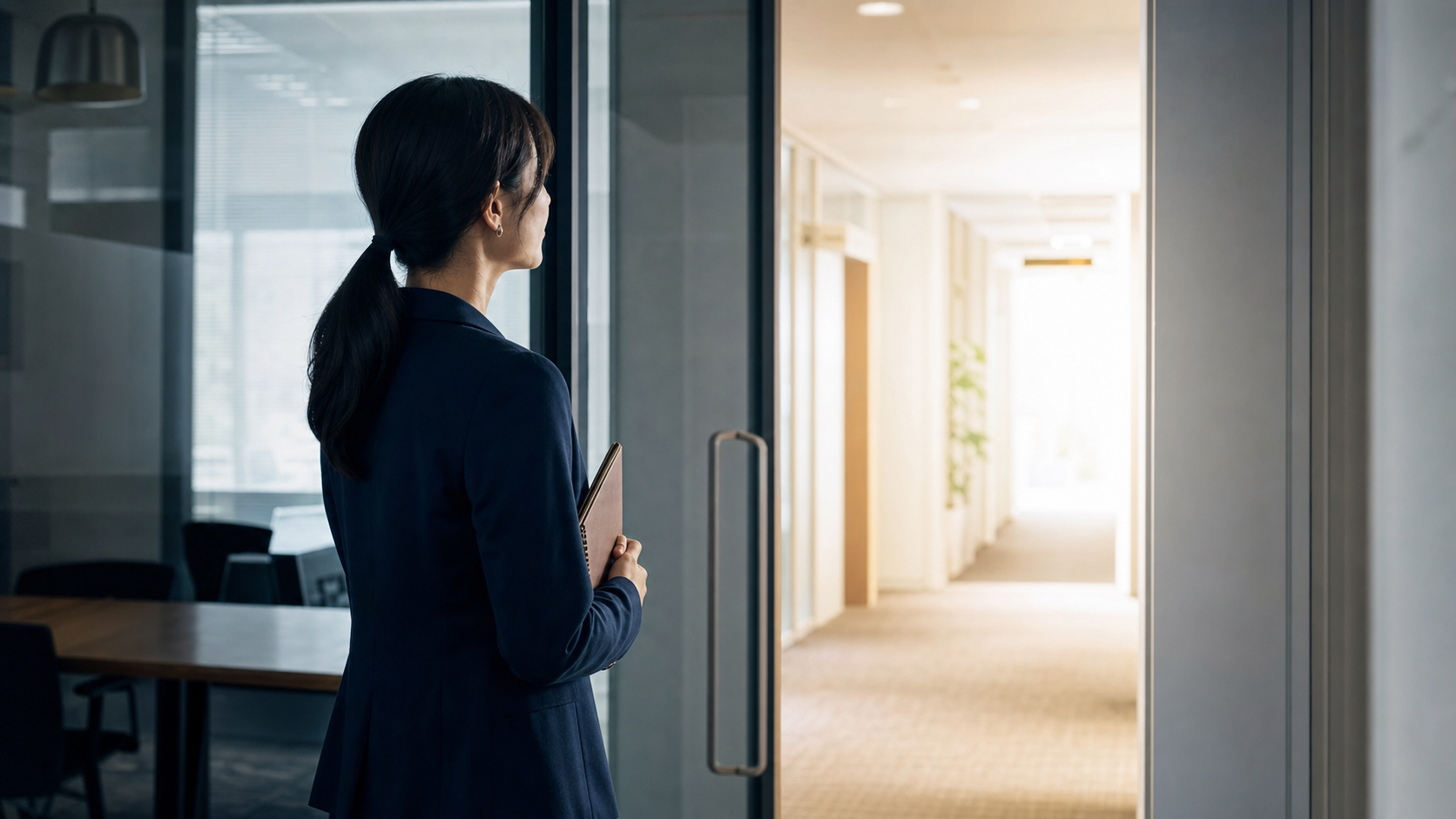 仕事を辞める前に感情と事実を分けて境界線を考える会社員