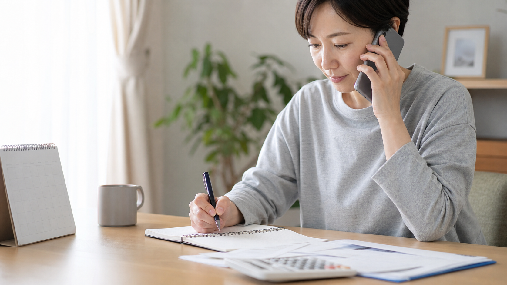 休職中のバイトと傷病手当金の影響を電話で確認する人