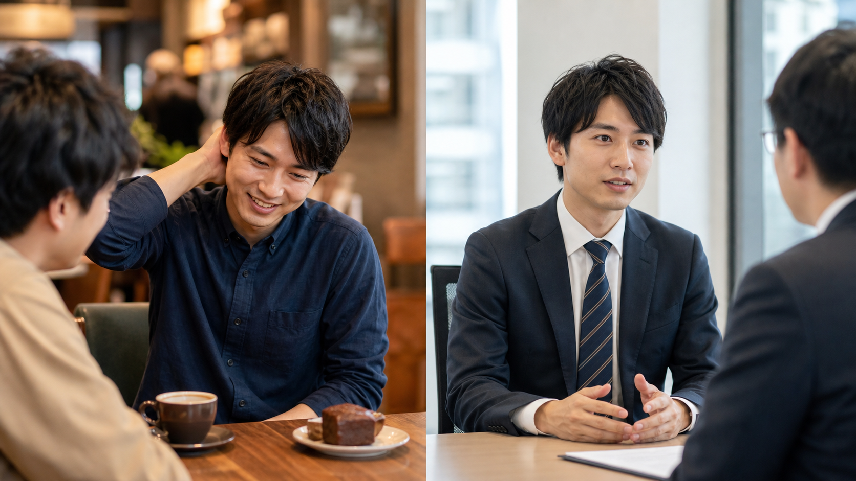 社畜の英語スラングを親しい会話と面接で使い分ける場面