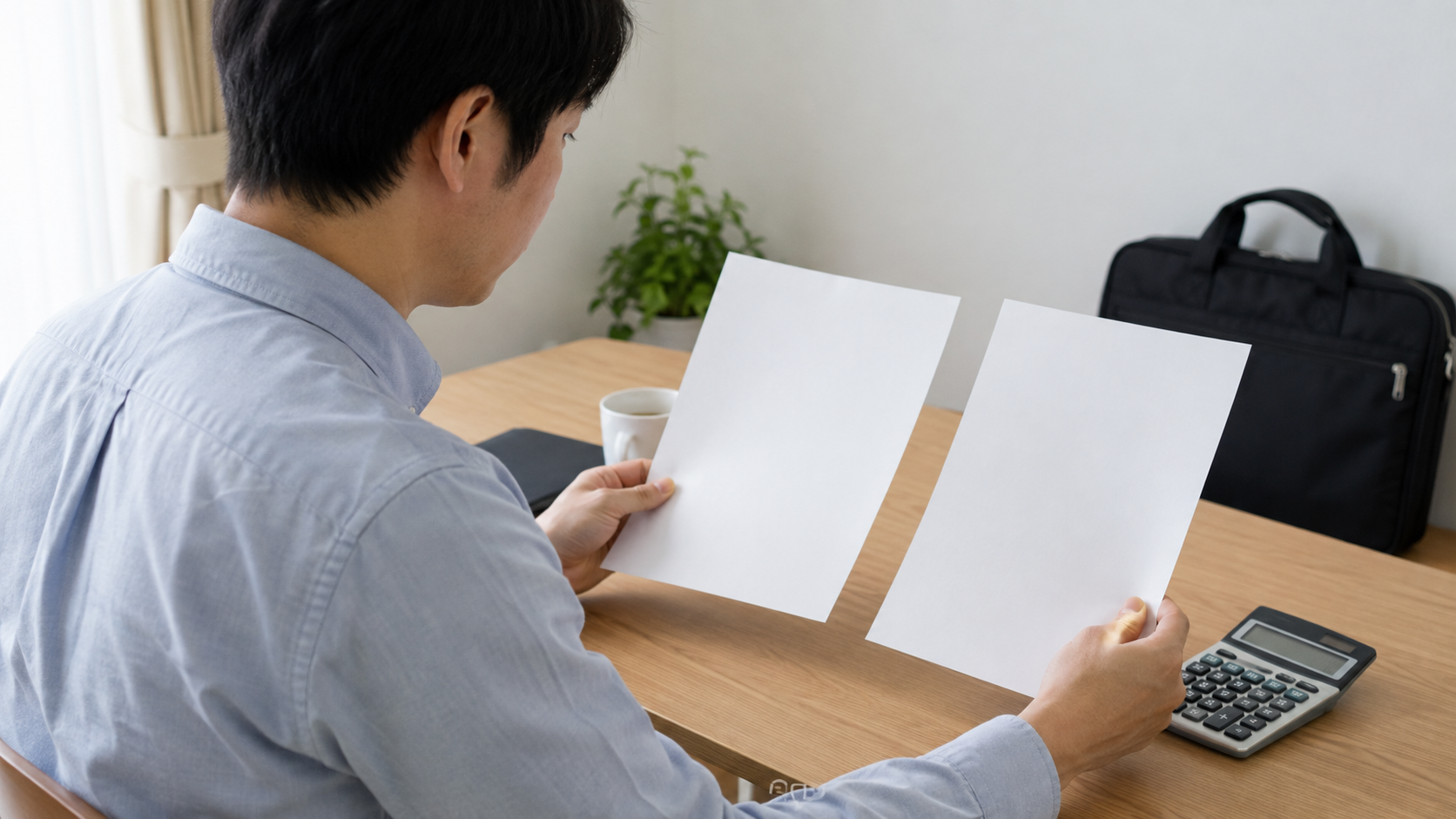 停職通知と給与明細を比較して給料と手当を確認する公務員