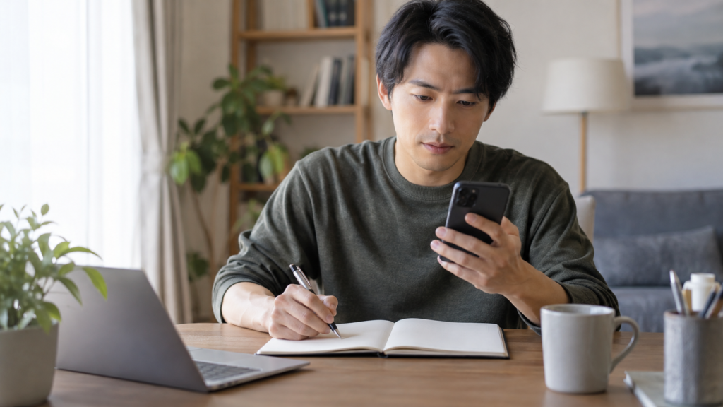 打刻時刻と着替えの記録を整理するイメージ
