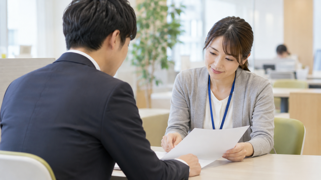 未交付の経緯を公的な相談窓口で説明するイメージ