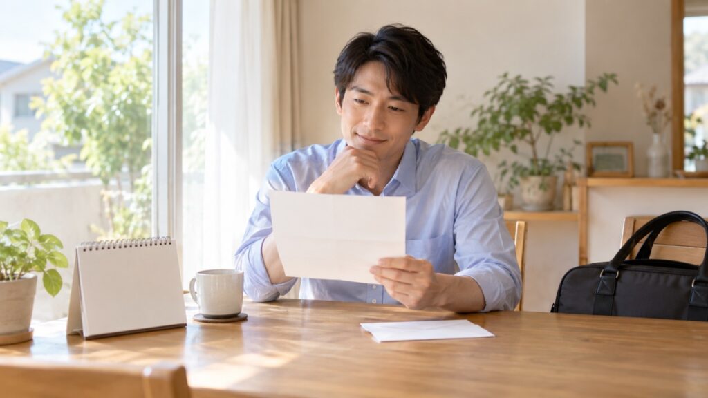 休業中の賃金を確認する労働者