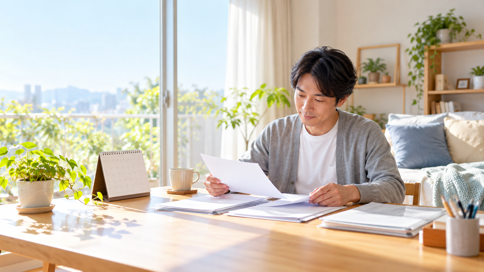 休養しながら失業給付の手続きに備える人