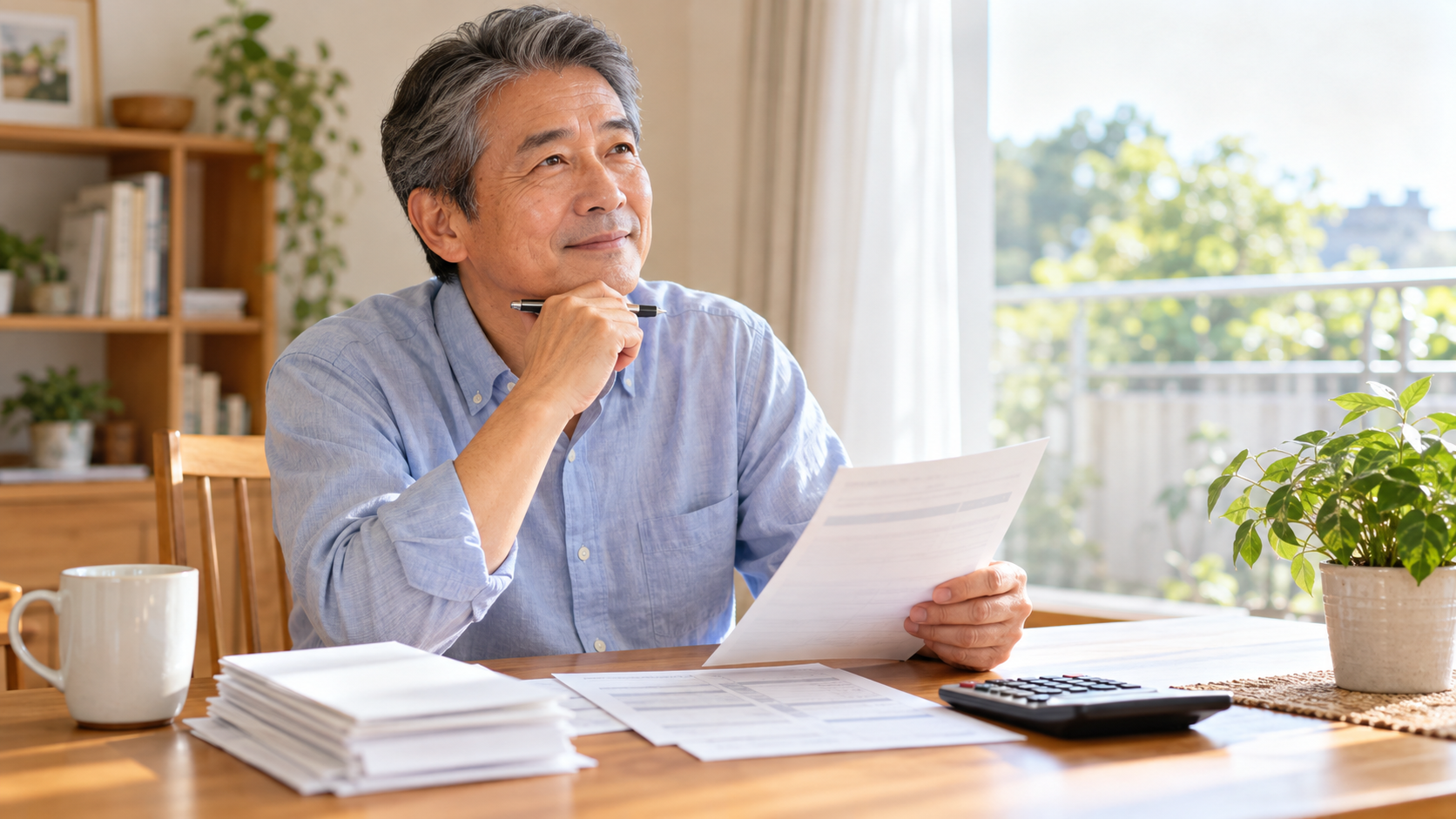 60歳以降の働き方と収入を給与資料で確かめる会社員