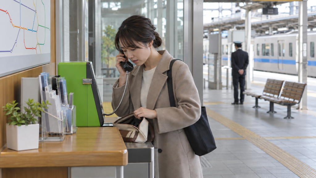 スマートフォンを紛失し会社の窓口へ連絡する人